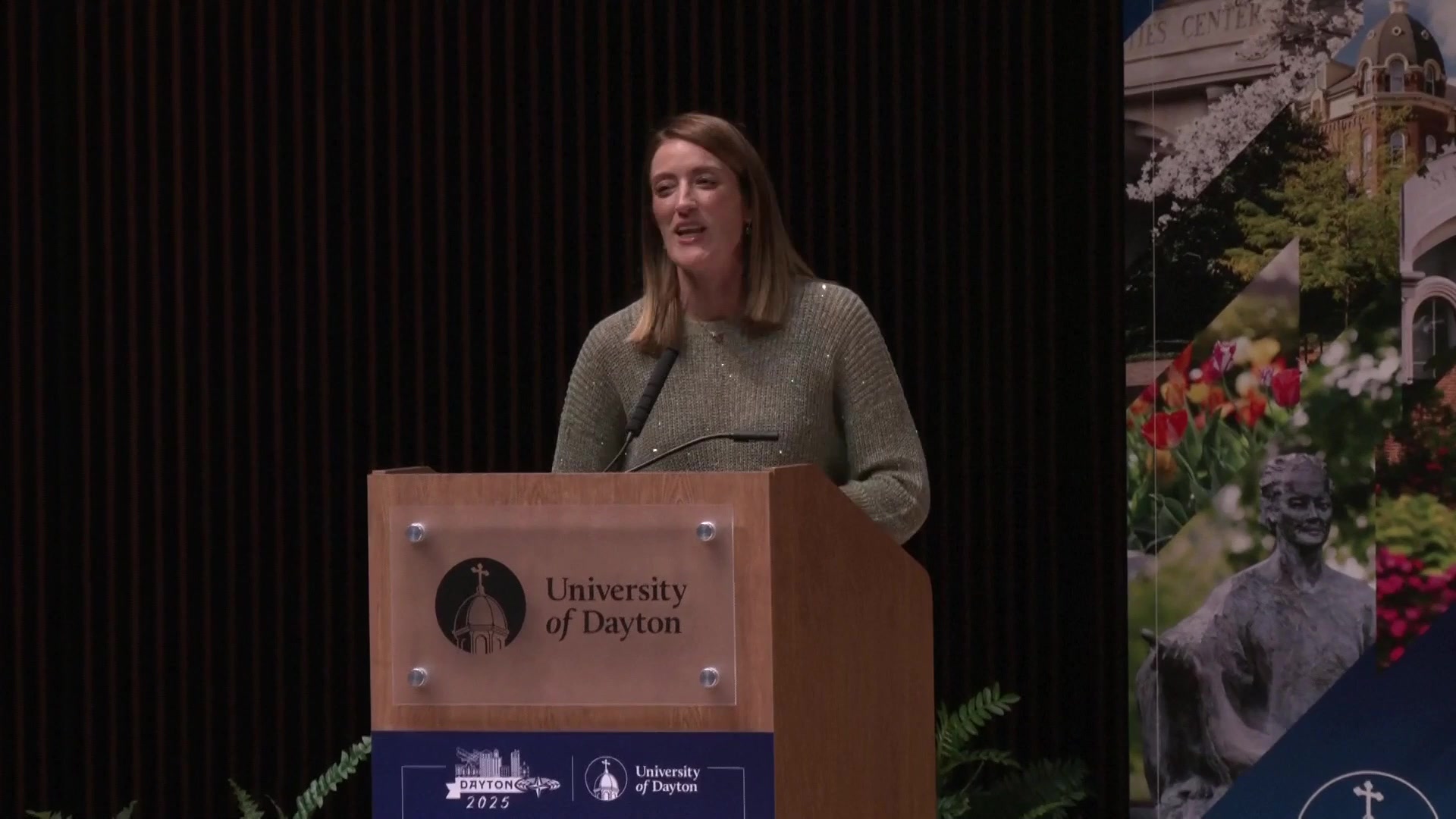 Roberta METSOLA, EP President participates at Dayton Dialogues: Keynote Speech